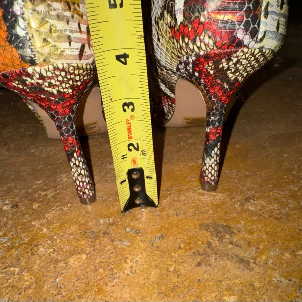 Steve Madden Multicolor Snakeskin Metallic Over-the-Knee Boots Womens 6.5 NWOT
